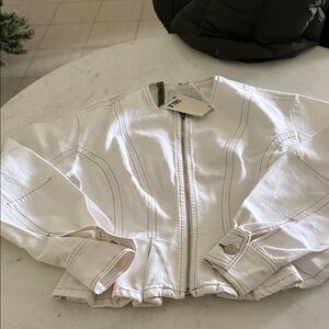 Dala Cream Bomber Jacket